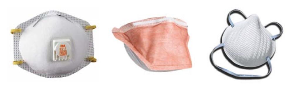 N-95 Respirators (APR) Three types of N-95 respirator masks