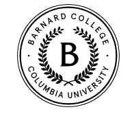 Barnard College logo.