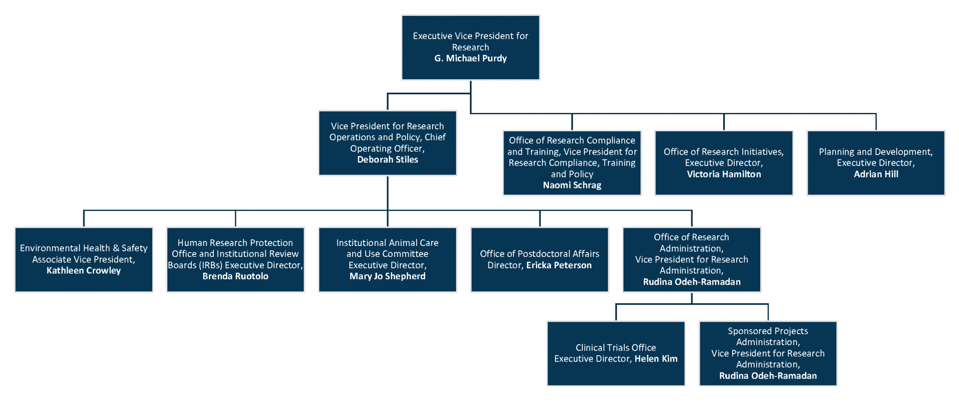 Columbia University Organizational Chart