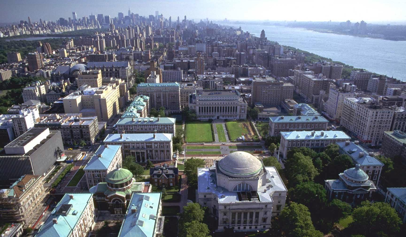 Columbia University Aerial Campus View by Daniel Portalatin