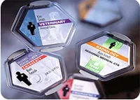 Example image of the personal dosimeter badge.
