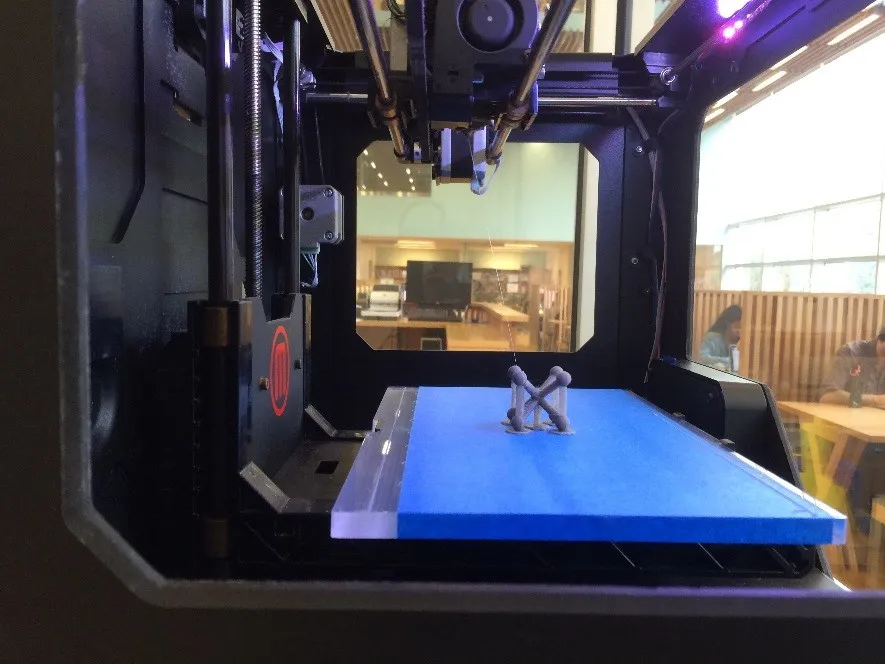 Image being produced in a 3D printer.