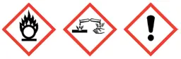 Perchloric Acid warning labels