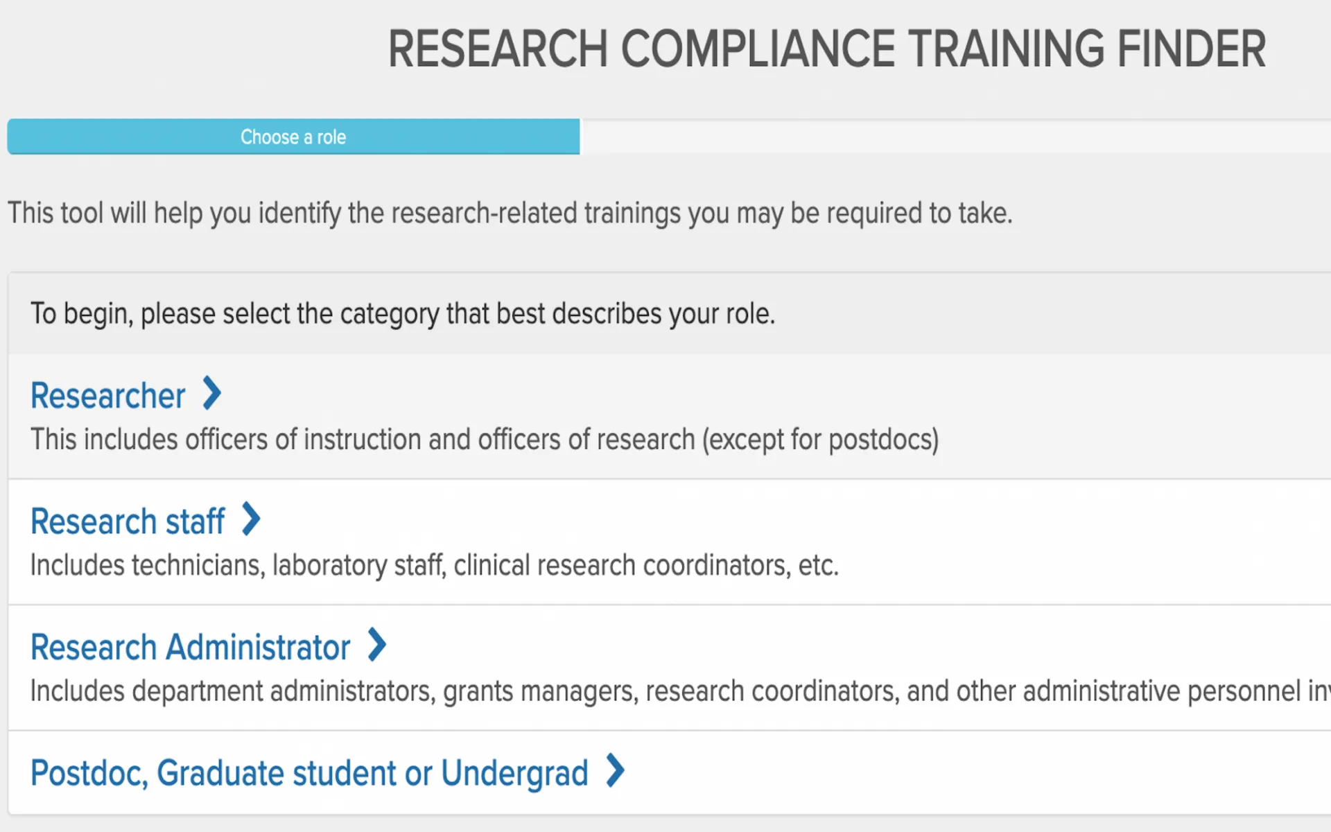 Training Finder Homepage image